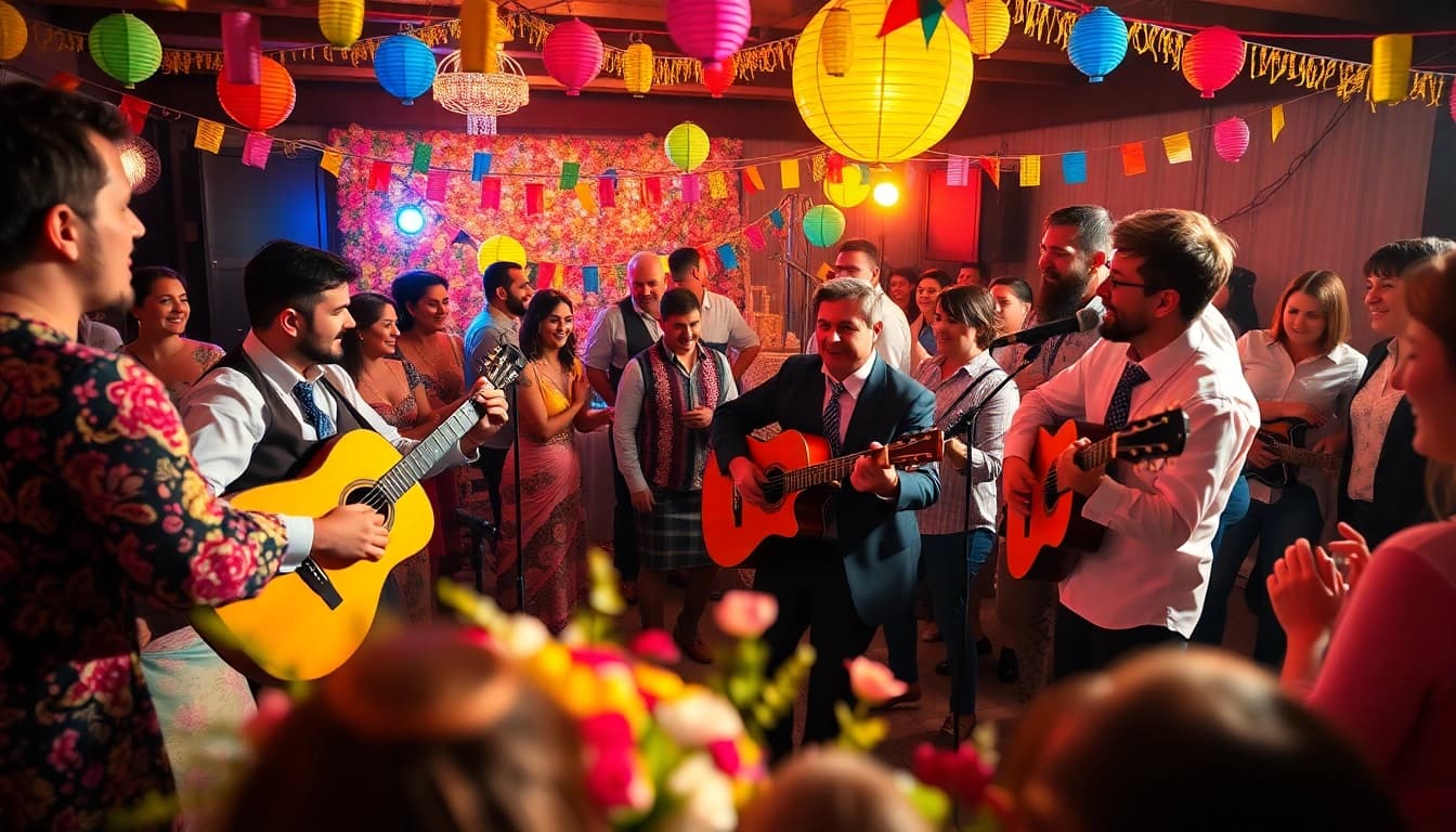 Formația muzica de petrecere care animă petrecerea cu melodii tradiționale românești.