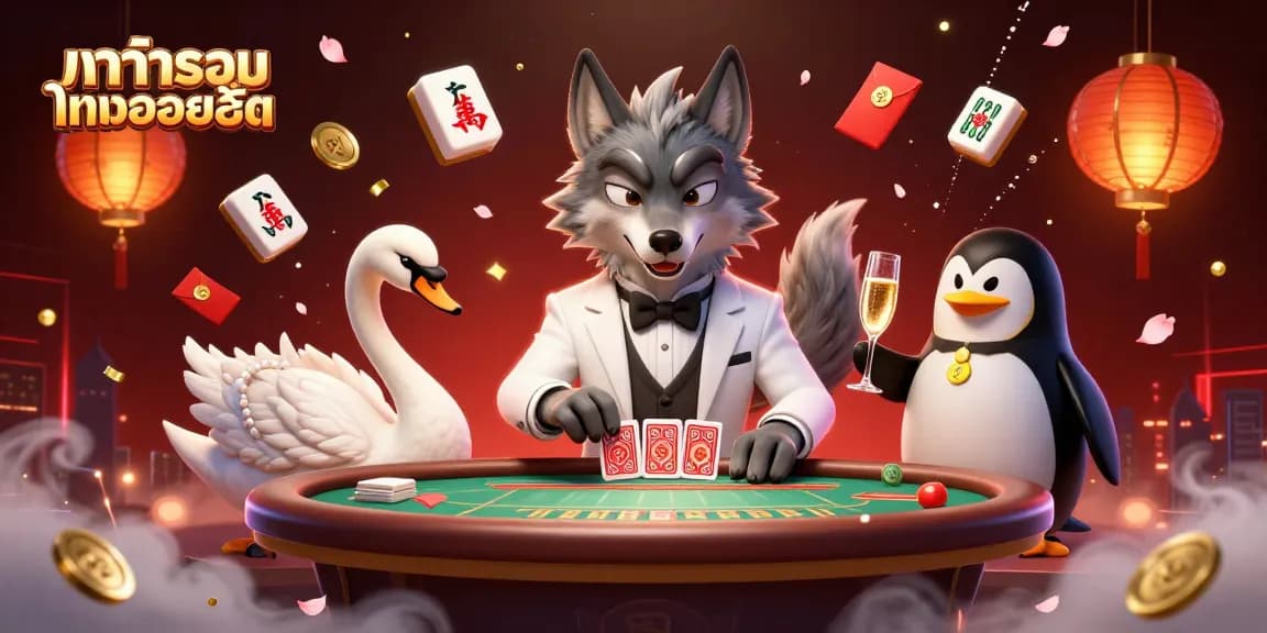 การจัดแสดงการ์ตูน 3 มิติของบาคาร่ารวมเกมยอดฮิต โดยมีสัญลักษณ์แห่งโชคลาภ
