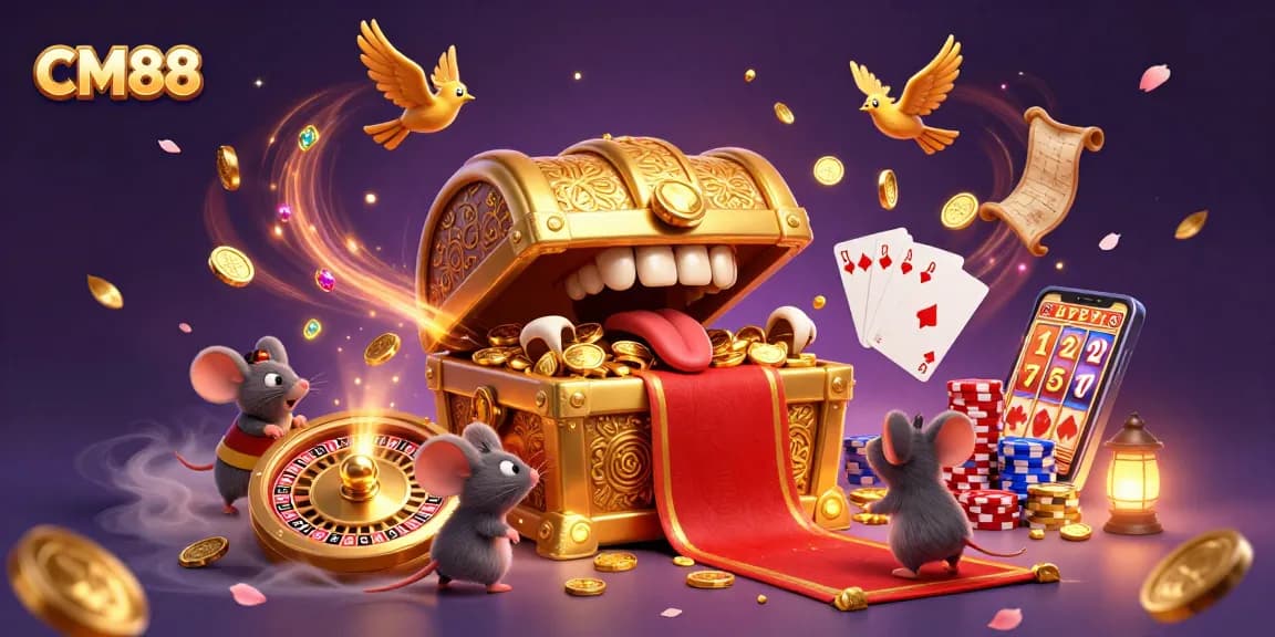 CM88 captures adventurers with dazzling treasure in a dynamic online casino scene.