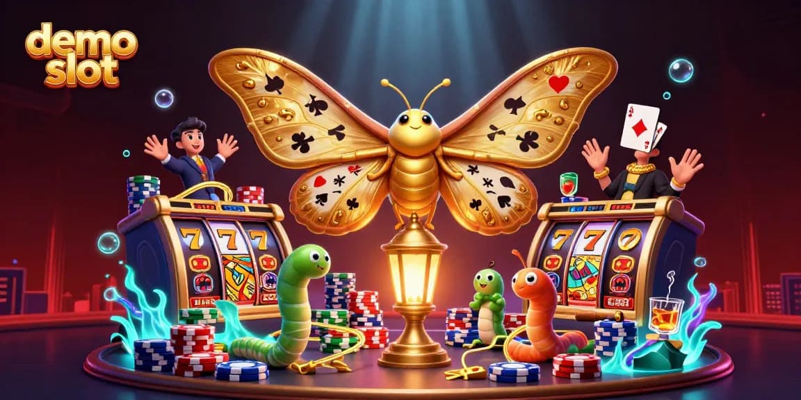 Experience thrilling gameplay with demo slot featuring dynamic casino scenes and golden motifs.