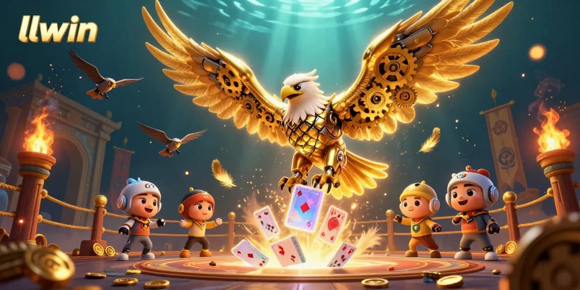 Experience thrilling gameplay at llwin with vibrant 3D characters amidst a lively casino backdrop.