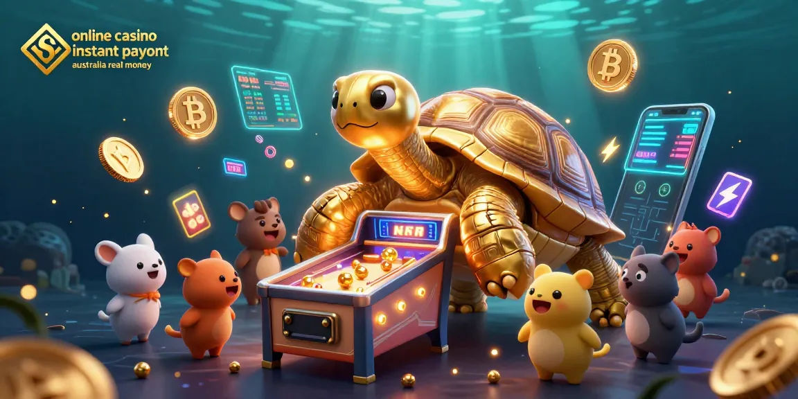 Experience the excitement of online casino instant payout Australia real money with engaging 3D characters and vibrant crypto elements.