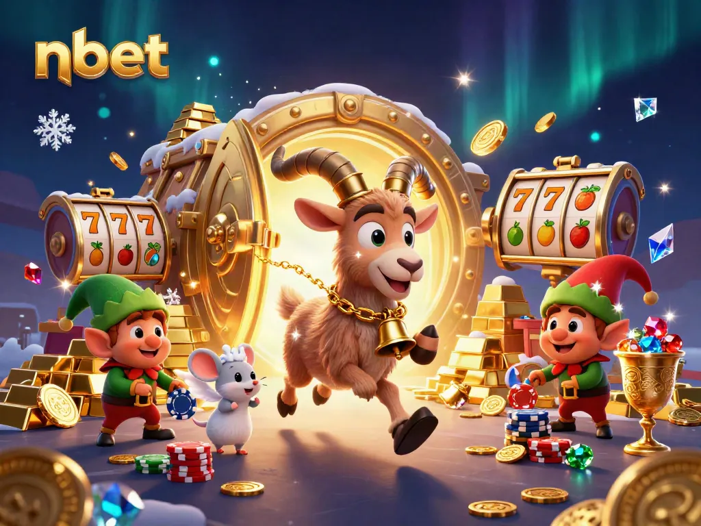 Nbet brings excitement to casino gaming with festive characters and vibrant 3D elements.