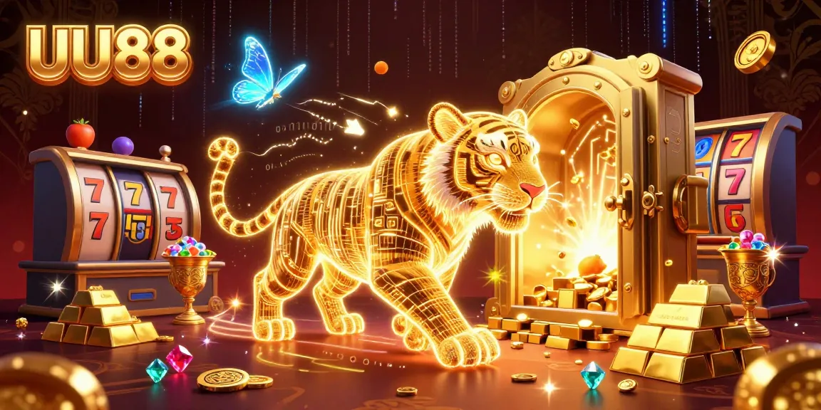 Experience the thrilling gameplay of UU88 with our vibrant 3D digital casino illustration featuring energetic elements and characters.