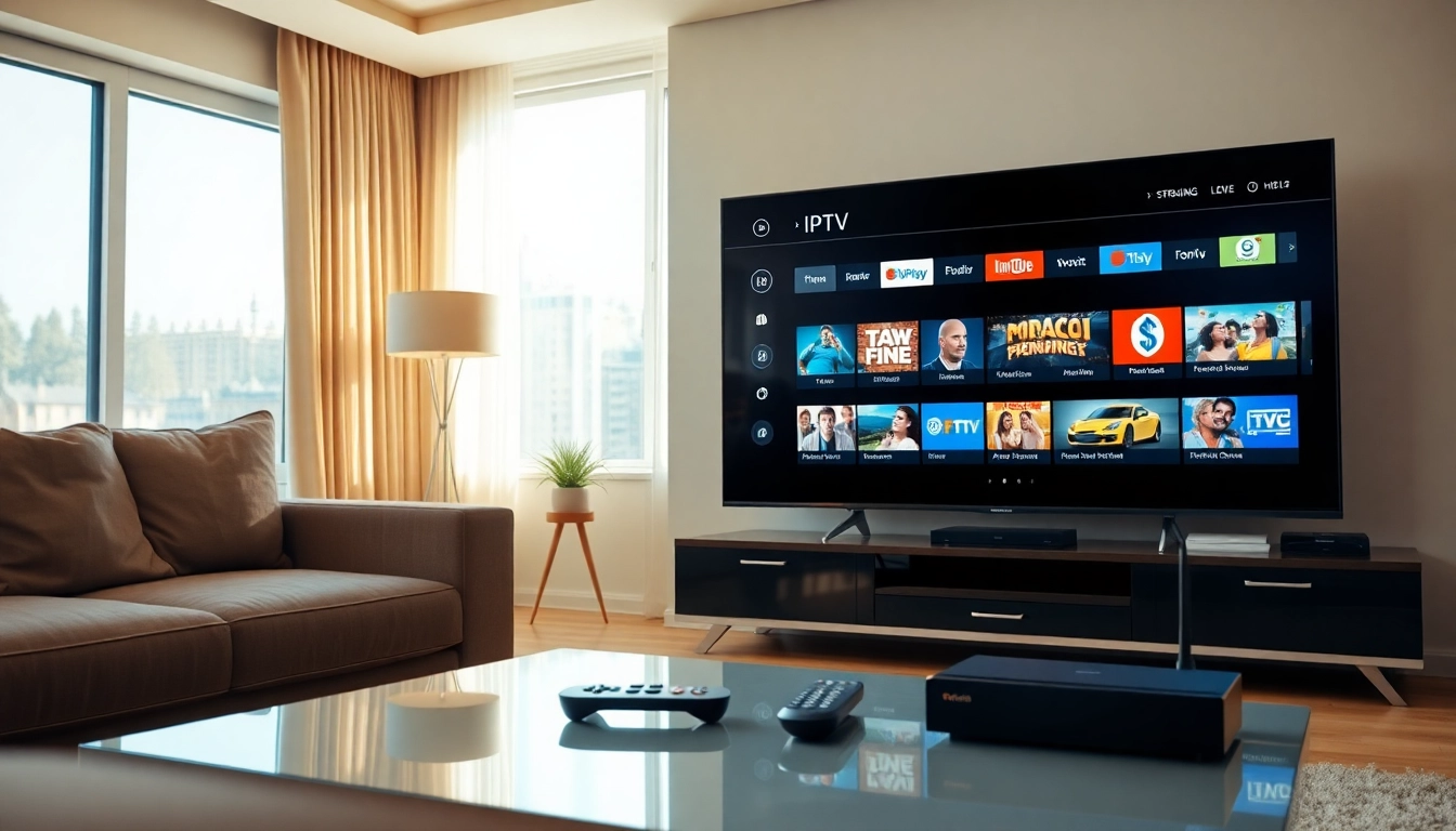 Discovering the best iptv provider in US with a cozy living room setting.