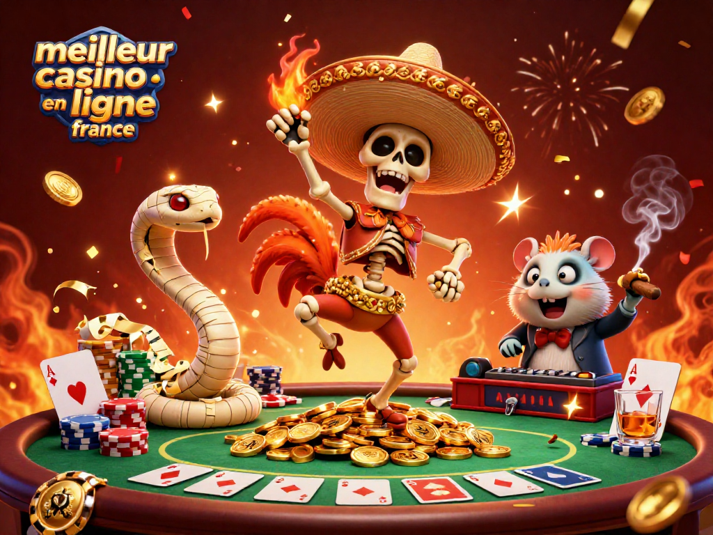 Découvrez le meilleur casino en ligne France avec une scène festive et énergique.