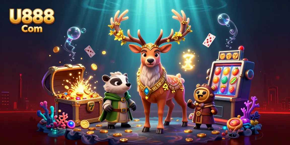 Experience exciting wins with U888 Com in a vibrant 3D casino adventure filled with thrills.