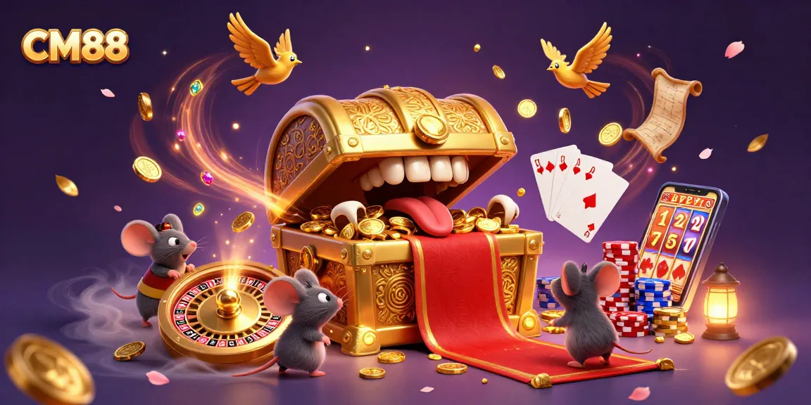 CM88 captures adventurers with dazzling treasure in a dynamic online casino scene.