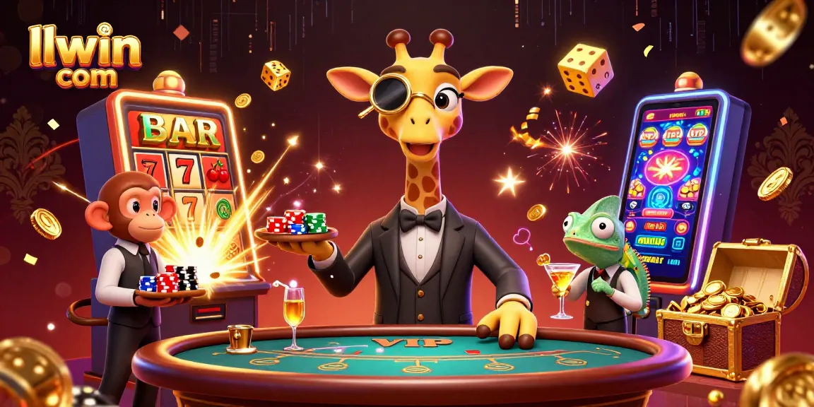 Experience excitement at llwin com with a vibrant casino scene featuring fantastic characters and thrilling games.