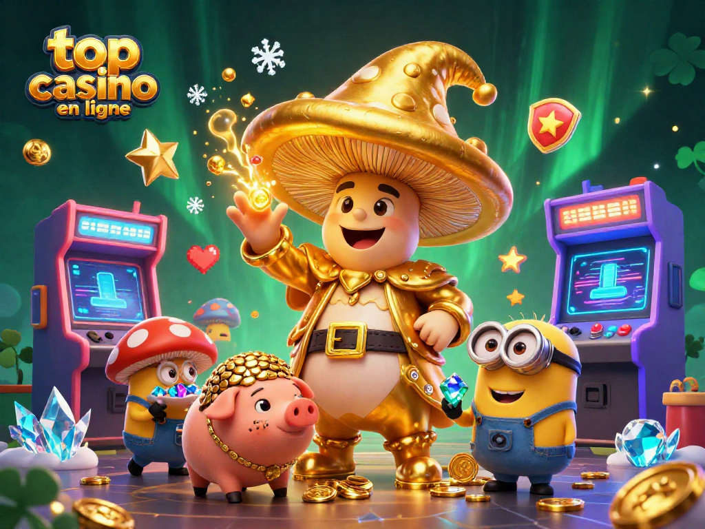 Découvrez les trésors du top casino en ligne avec la magie d'un sorcier champignon et des jeux éclatants.