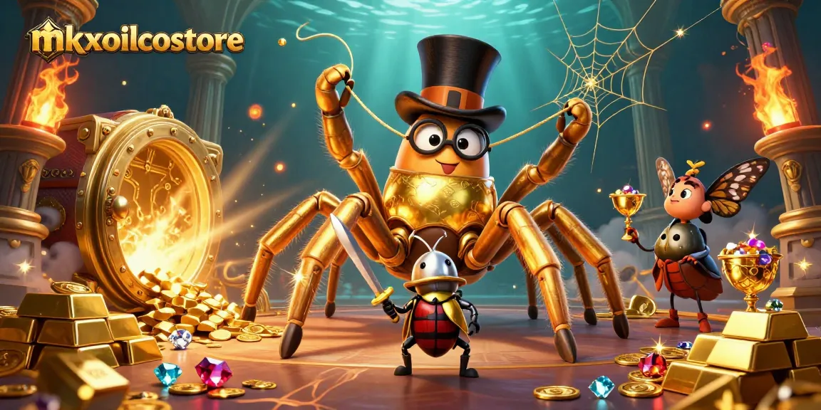 Engage with mkxoilcostore's lively casino scene featuring unique characters and golden treasures.