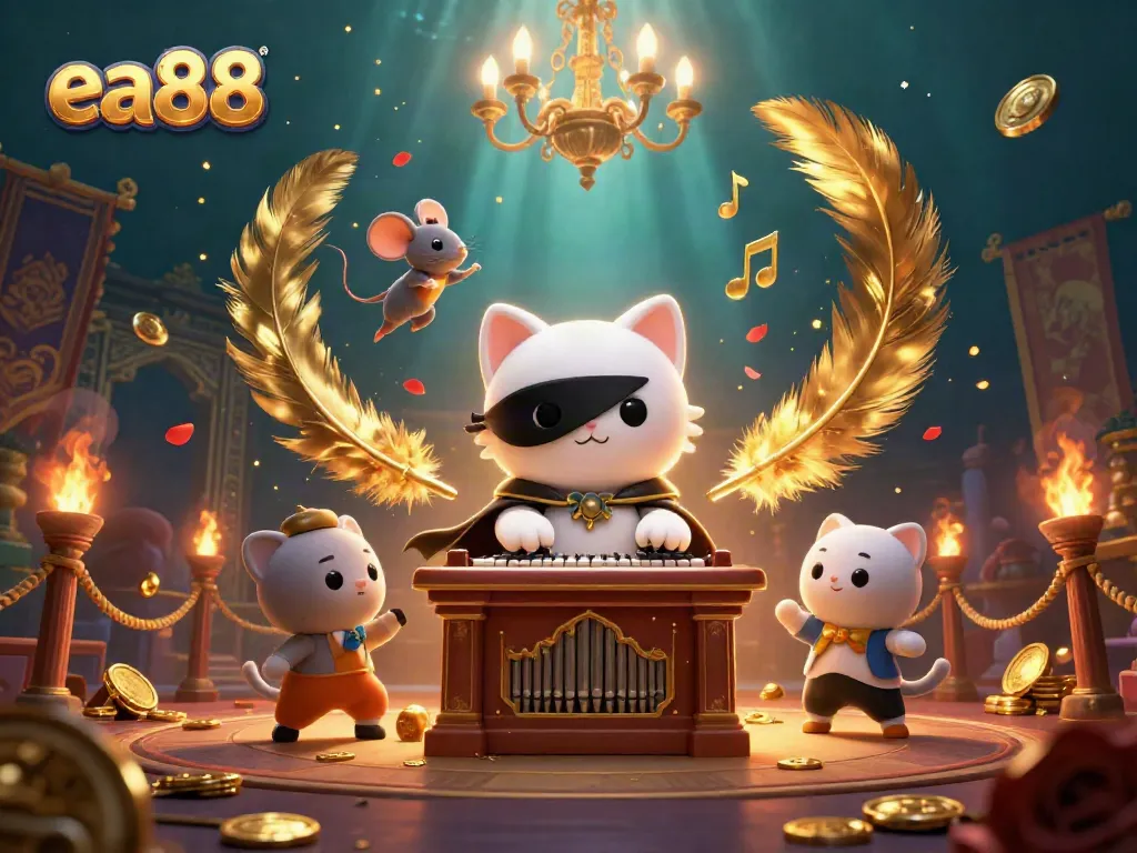 Win big at ea88 with a vibrant casino scene featuring animated characters and rich gambling elements.