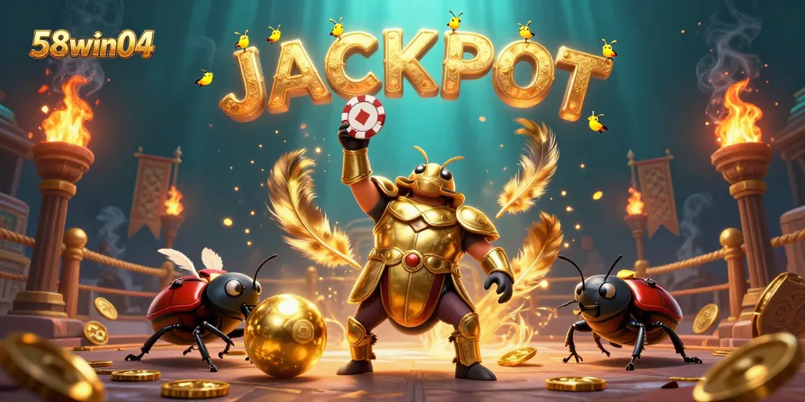 Join the excitement at 58win04 and lift your poker chip to victory in this thrilling gambling illustration