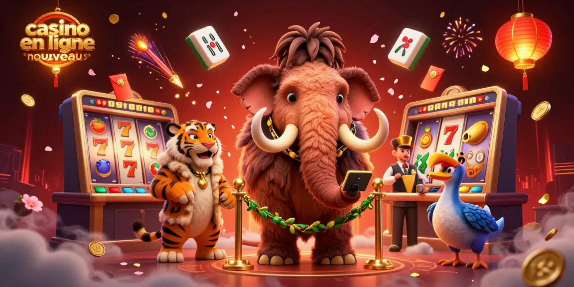 Vivez l'expérience du casino en ligne nouveau avec un mammouth et un tigre comme hôtes VIP.
