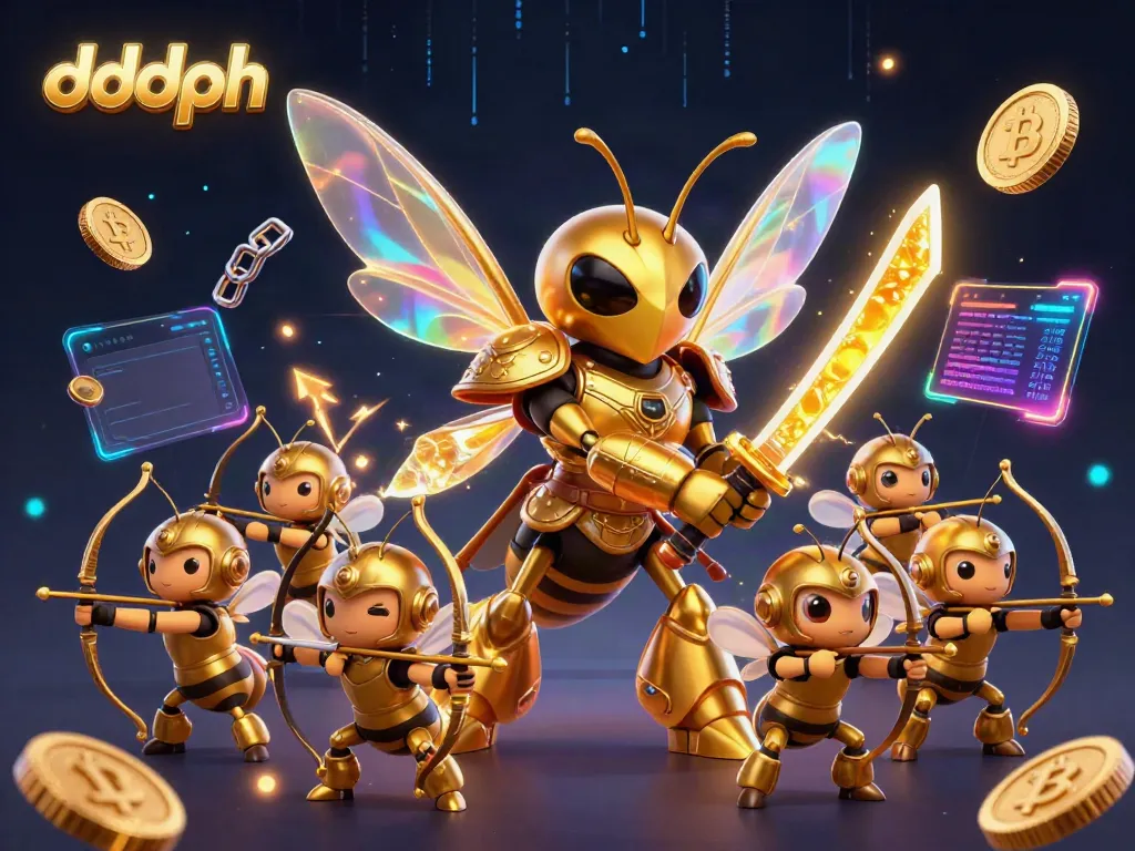 Engage with dddph Casino's vibrant world of 3D characters and crypto elements in this art.