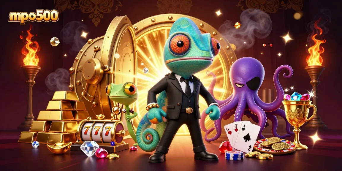 Engage with mpo500’s thrilling casino experience featuring vibrant characters and treasures.
