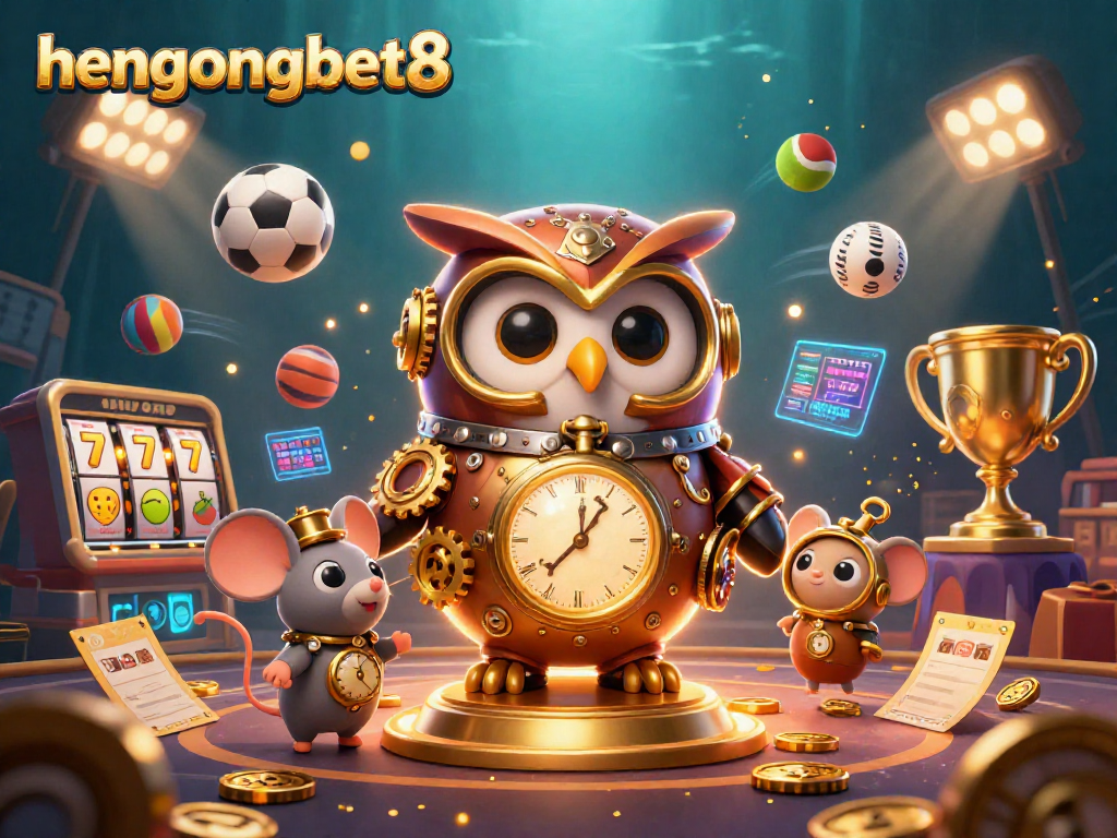 Experience thrilling gaming with hengongbet8 featuring steampunk characters amid vibrant casino elements.