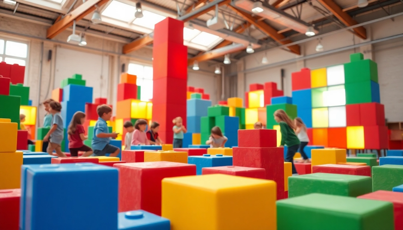Explore giant foam building blocks for epic adventures and creative play activities.