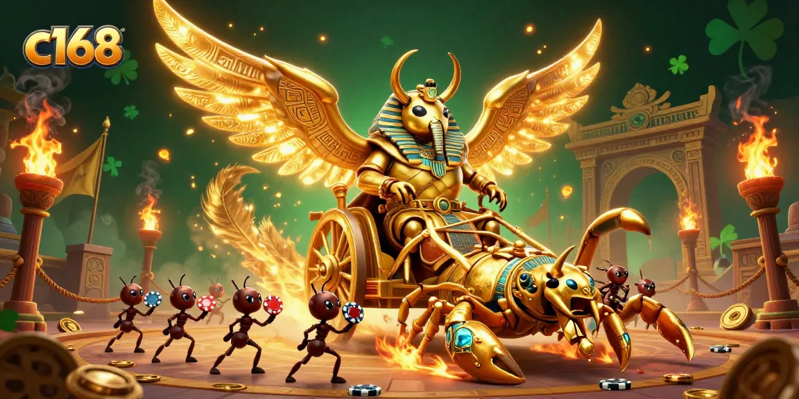 C168 transports players into exciting betting action with a vibrant and dynamic casino scene featuring golden elements and dramatic visuals.