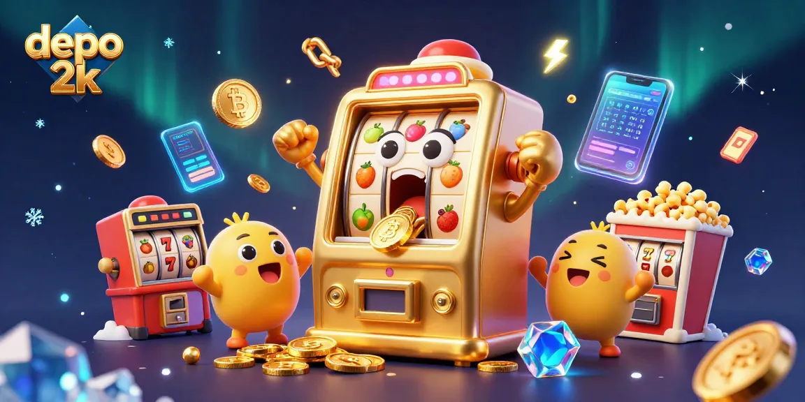 Slot mesin depo 2k yang mengejutkan dengan koin yang mengalir dari mulutnya