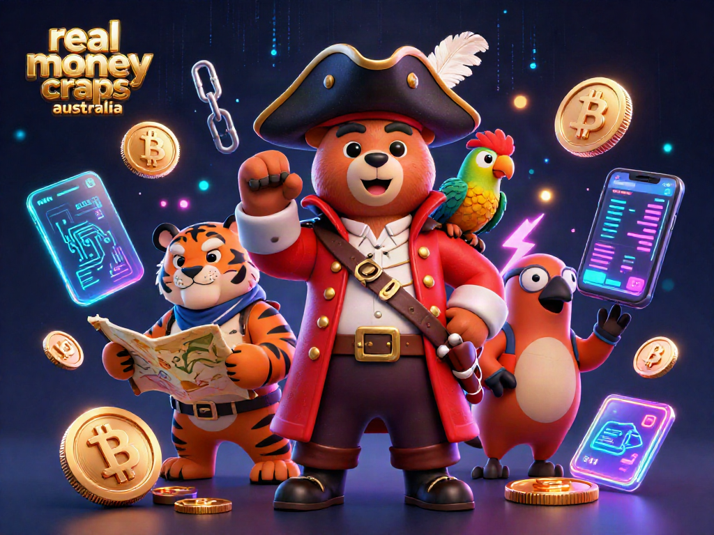 Experience real money craps Australia with captivating 3D pirate-themed elements and vibrant gameplay visuals.