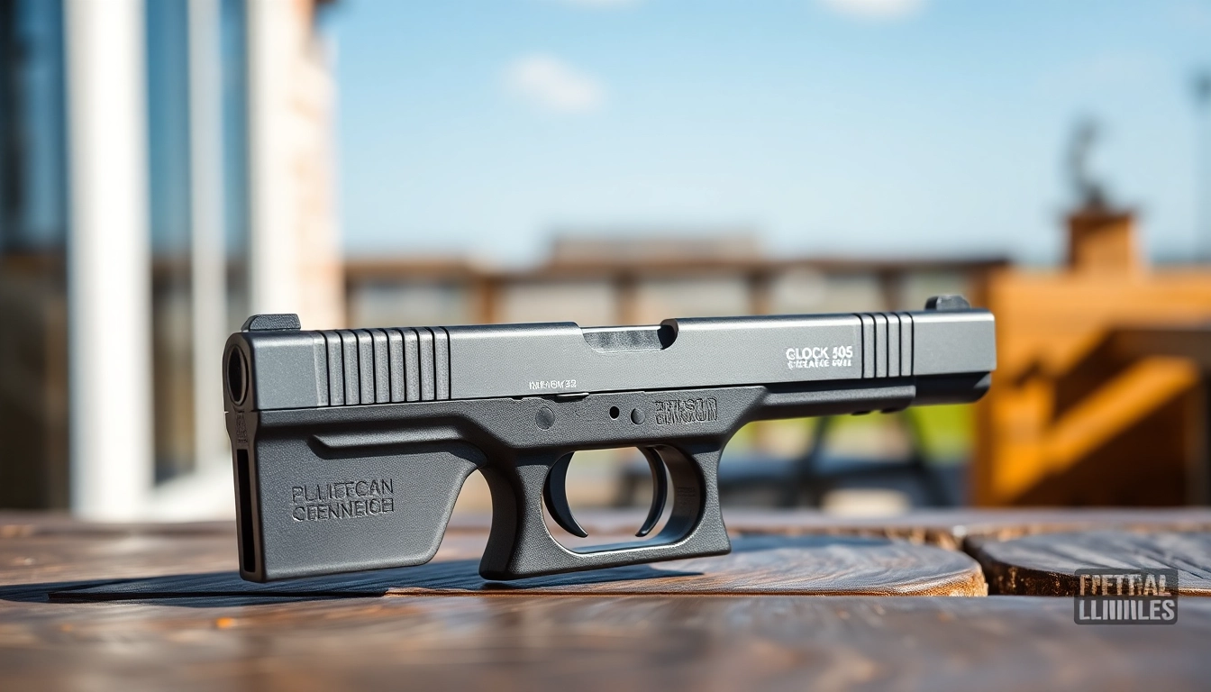 Examine the glock 26 gen 5 mos slide's precision design and craftsmanship in stunning detail.